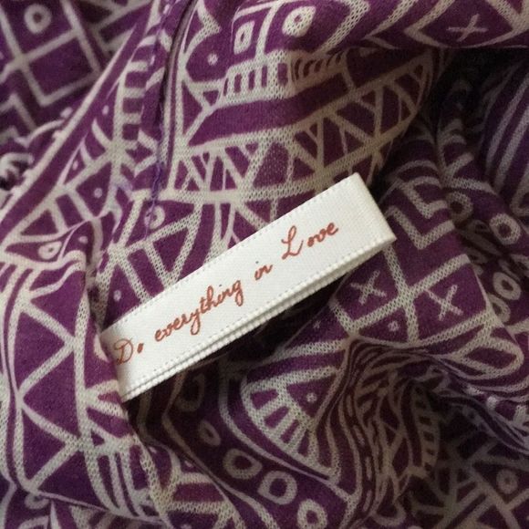Tribal Batik Print Poly Jersey Infinity Scarf, NWT - Picture 6 of 6